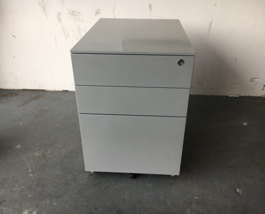 3 Drawer Ped Grey